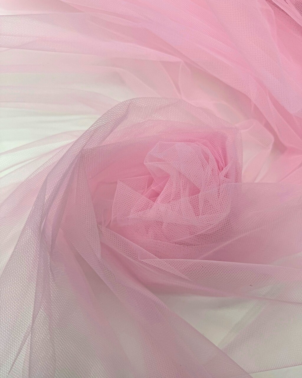 Baby Pink Nylon Tulle Fabric by the Yard, 63" Wide Soft Stretch Mesh Fabric for Veils, Wedding Dresses, Decor & Sewing